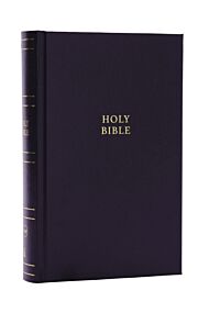 NKJV Personal Size Large Print Bible with 43,000 Cross References, Black Hardcover, Red Letter, Comf