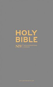 NIV Pocket Charcoal Soft-tone Bible with Zip