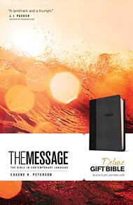 Message Deluxe Gift Bible, Black