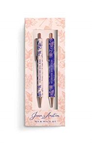 Jane Austen: Floral Pencil and Pen Set