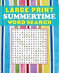 Large Print Summertime Word Search