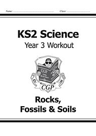 KS2 Science Year 3 Workout: Rocks, Fossils & Soils