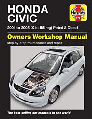 Honda Civic Petrol & Diesel (01 - 05) Haynes Repair Manual