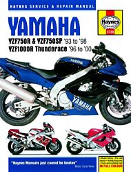 Yamaha YZF750R & YZF1000R Thunderace (93 - 00) Haynes Repair Manual