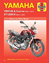 Yamaha YBR125 (05 - 16) & XT125R/X (05 - 09) Haynes Repair Manual