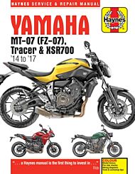 Yamaha MT-07, Tracer & XSR700 (14 to 17) Haynes Repair Manual