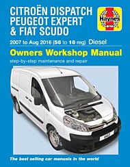 Citroen Dispatch, Peugeot Expert & FIAT Scudo Diesel ('07-Aug '16) 56 to 16