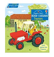 Poppy and Sam's Book and 3 Jigsaws: Tractors