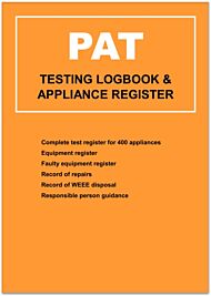 PAT (Portable Appliance Testing) Logbook