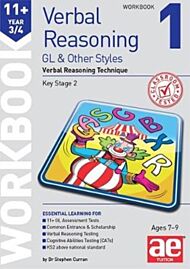 11+ Verbal Reasoning Year 3/4 GL & Other Styles Workbook 1