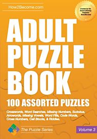 Adult Puzzle Book: 100 Assorted Puzzles - Volume 3