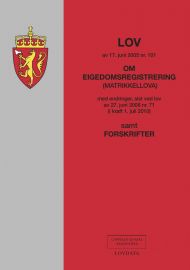 Lov om eigedomsregistrering (matrikkellova) av 17. juni 2005 nr. 101