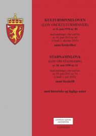 Kulturminneloven ; Stadnamnloven : (lov om stadnamn) av 18. mai 1990 nr. 11 : med endringer, sist ve