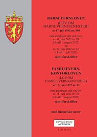 Barnevernloven ; Familievernkontorloven : (lov om familievernkontorer) av 17. juni 1997 nr. 62 : med