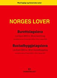 Burettslagslova : lov  6 juni 2003 nr. 39 om burettslag : sist endret ved lov 13. desember 2019 nr.