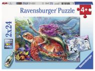 Puslespill 2X24 Havfruer Ravensburger