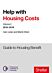 Help With Housing Costs: Volume 2