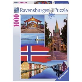 Puslespill 1000 Trondheim Ravensburger