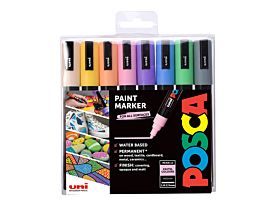 Tusj Uni Posca PC-5M 8 Pastellfarger