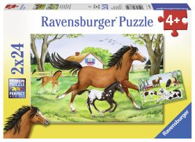 Puslespill 2X24 En Verden Av Hester Ravensburger