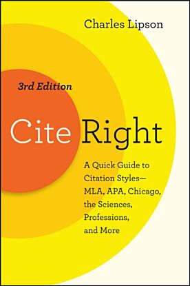 Cite Right, Third Edition