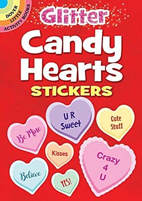 Glitter Candy Hearts Stickers