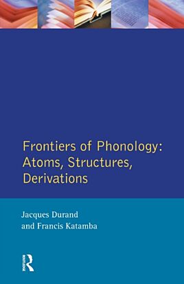 Frontiers of Phonology