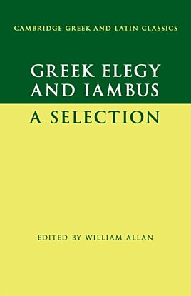 Greek Elegy and Iambus