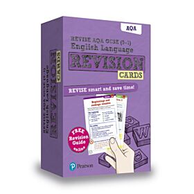 Pearson REVISE AQA GCSE (9-1) English Language Revision Cards (with free online Revision Guide): For