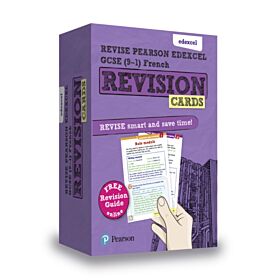 Pearson REVISE Edexcel GCSE French Revision Cards (with free online Revision Guide): For 2024 and 20