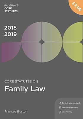 Core Statutes on Family Law 2018-19