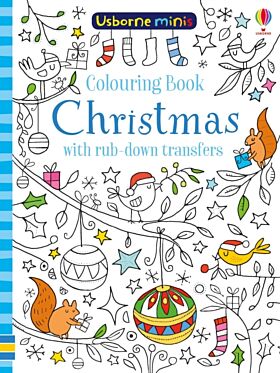 Colouring Book Christmas with Rub-Down Transfers