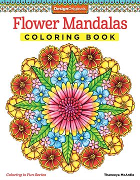 Flower Mandalas Coloring Book