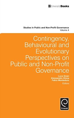 Contingency, Behavioural and Evolutionary Perspectives on Public and Non-Profit Governance