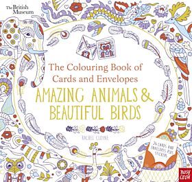 British Museum: The Colouring Book of Cards and Envelopes: Amazing Animals and Beautiful Birds