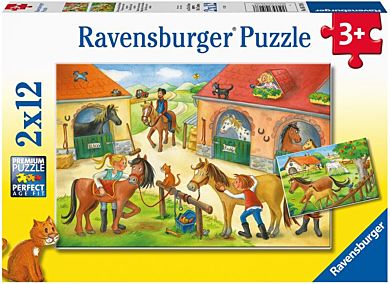 Puslespill 2x12 Stallen Ravensburger