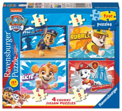 Puslespill 2,3,4,5 B Paw Patrol Ravensburger