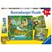 Puslespill 3x49 I Jungelen Ravensburger