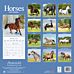 Kalender 2025 Horses 30x30cm