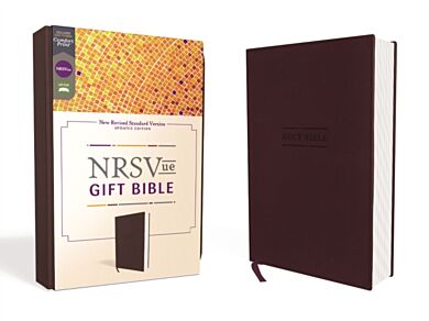 NRSVue, Gift Bible, Leathersoft, Burgundy, Comfort Print