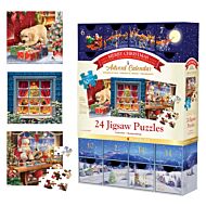 Puslespill 24x50 Adventskalender Classic Christmas