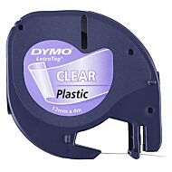 Tape Dymo Letratag plast klar