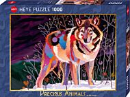 Puslespill 1000 Night Wolf Heye