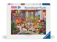 Puslespill 1000 Koselig Hytte Ravensburger