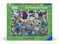 Puslespill 1000 Minecraft Mobs Ravensburger