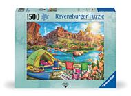 Puslespill 1500 Canyon Camping Ravensburger