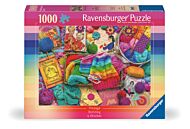 Puslespill 1000 Vintage Strikking Ravensburger