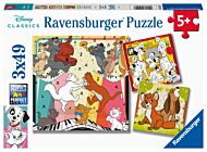 Puslespill 3x49 Dyr Moro Ravensburger