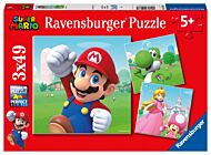 Puslespill 3x49 Super Mario Ravensburger