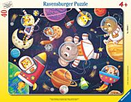 Puslespill 40 Dyr Astronauter Ravensburger